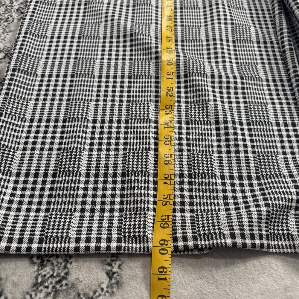 Eloquii Womens‎ Size 22 Plaid Belted Jumpsuit Wide Leg Black White Plus Career - Picture 4 of 16
